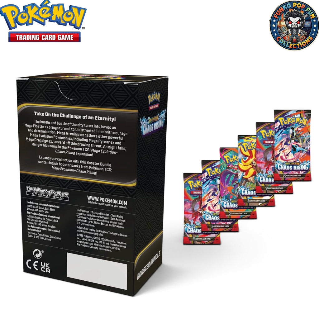 Pokémon Tcg Mega Evolution Chaos Rising Booster Bundle.