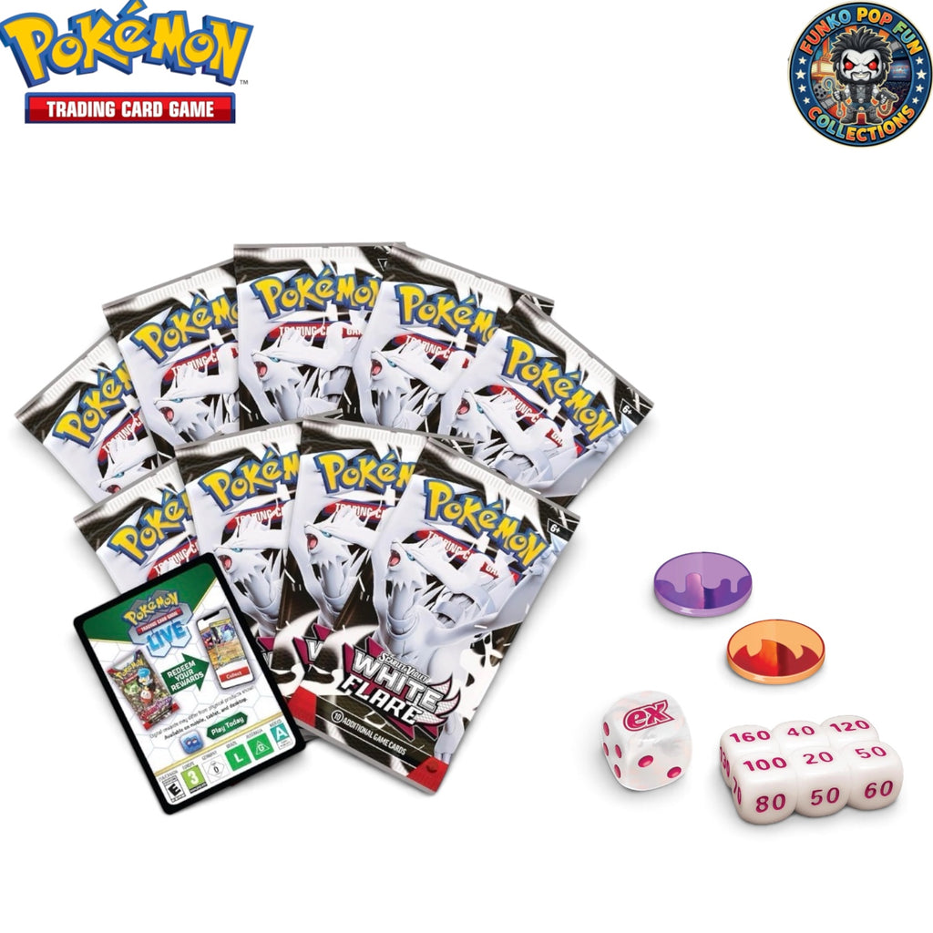 Pokémon TCG Scarlet & Violet White Flare Elite Trainer Box.