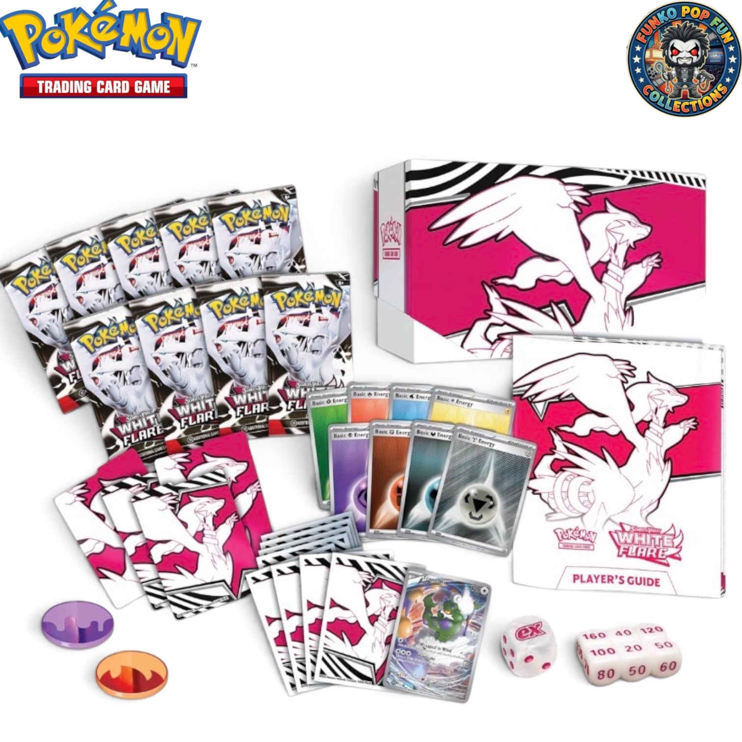 Pokémon TCG Scarlet & Violet White Flare Elite Trainer Box.