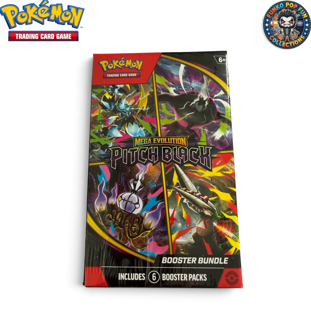 Pokemon Pitch Black Booster Bundle (6Packs) Mega Evolutions Brand New & Sealed