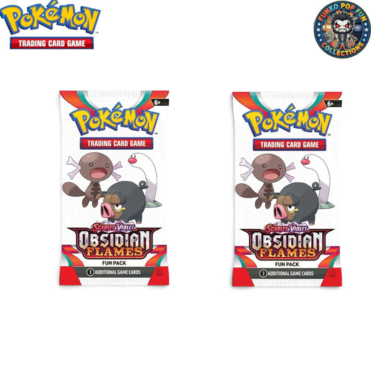 Pokemon TCG Obsidian Flames Fun Scarlet & Violet Factory Sealed x 1 Rare Booster Packs.