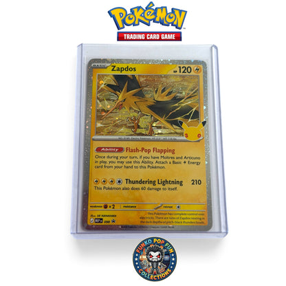 Pokémon TCG 30th Anniversary Zapdos MEP 098 Black Star Cosmo Promo M Single Card.