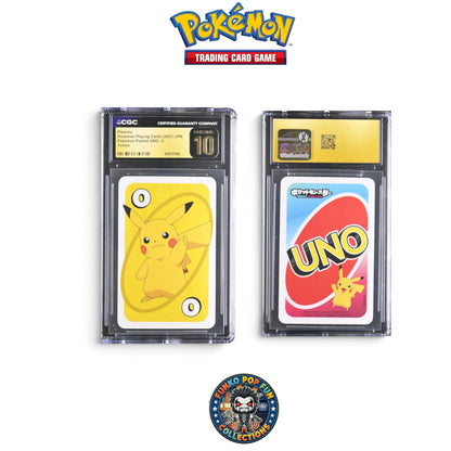 Pokemon Nintendo Very Rare Game Freak UNO - 0 Yellow CGC Pristine 10 Card.