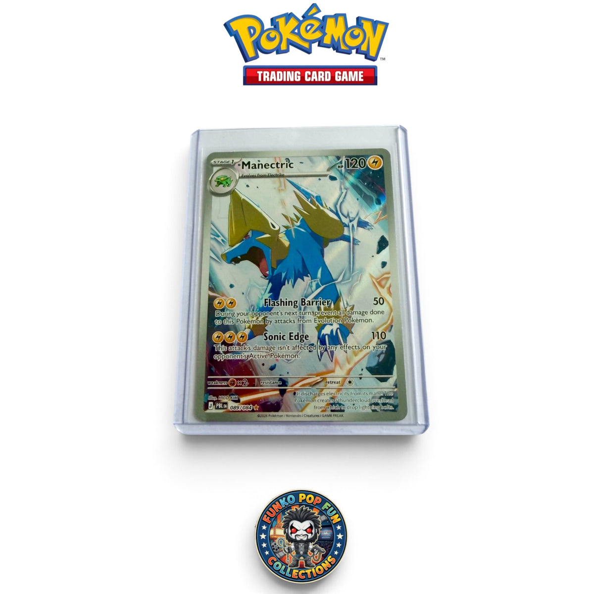 MANECTRIC 089/084 PITCH BLACK POKEMON HOLO NM/M 2026.
