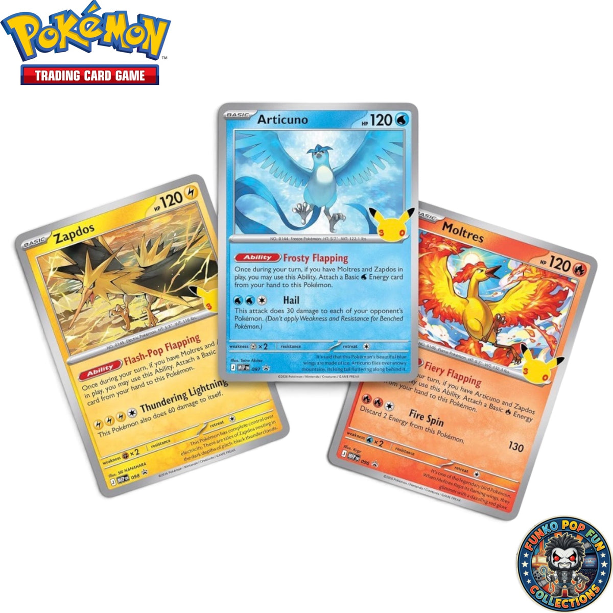 Pokémon TCG: Exclusive 30th Celebration Poster Collection with 3 Promo Cards, 1 Poster & 3 Boosters Packs New & Sealed.