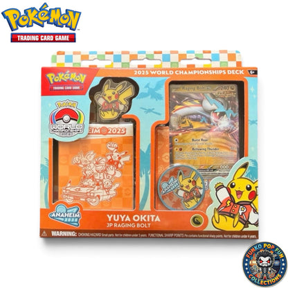 Pokemon Rare 2025 World Championship Deck Yuya Okita JP Raging Bolt Ex Box - New & Sealed.