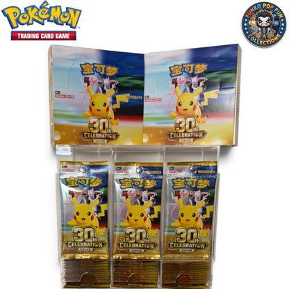 Pokémon TCG 30th Celebration Chinese Booster Pack 6 Cards Per Pack.