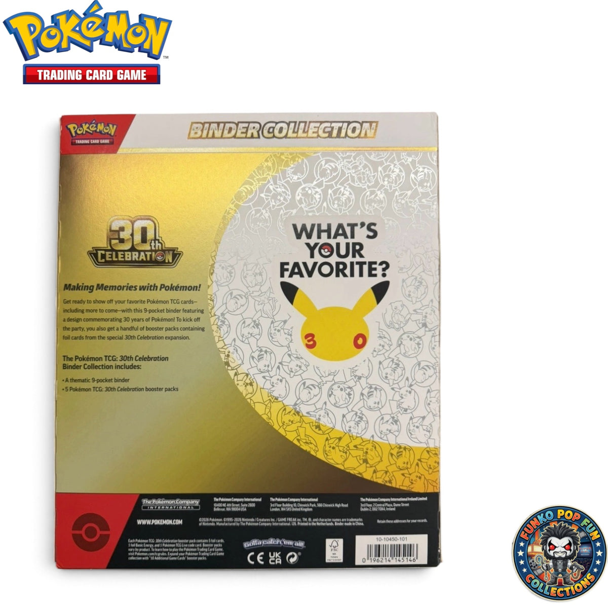 Pokémon TCG Celebrations 30th Anniversary Binder Collection Booster Box New & Sealed.
