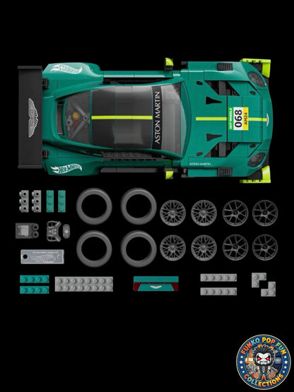 Exclusive Limited Edition Mattel Brick Shop Hot Wheels Elite Series '24 Aston Martin Vantage GT3 Set