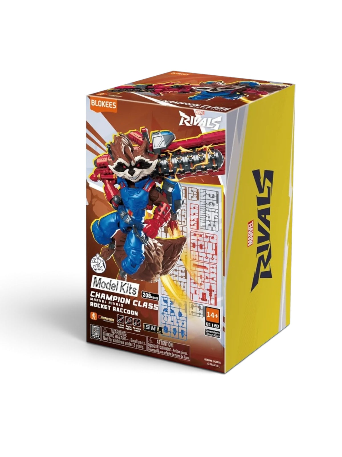 New Season Blokees Marvel Rivals Champion Class 08 Rocket Raccoon Model Kits.