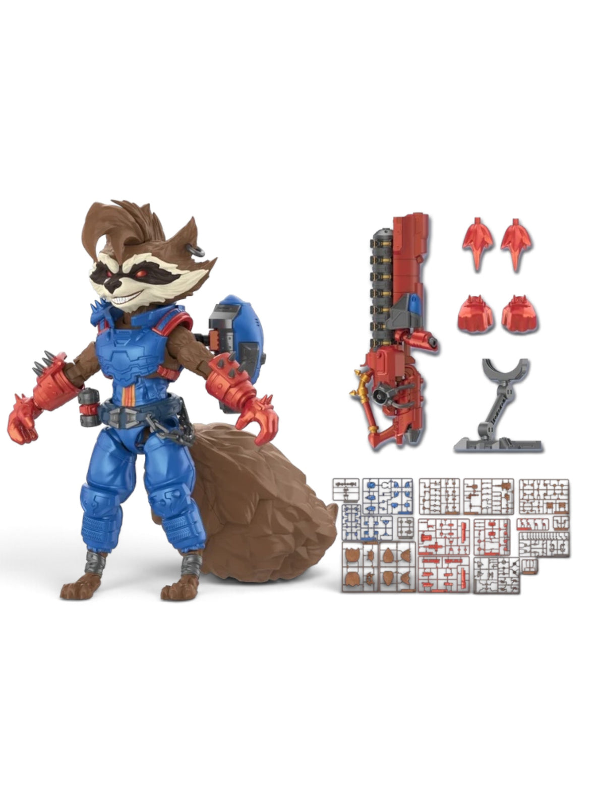 New Season Blokees Marvel Rivals Champion Class 08 Rocket Raccoon Model Kits.