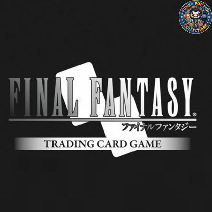 Funko Pop Fun Collections Final Fantasy Trading Card Game logo on a black background with a branded circular emblem.