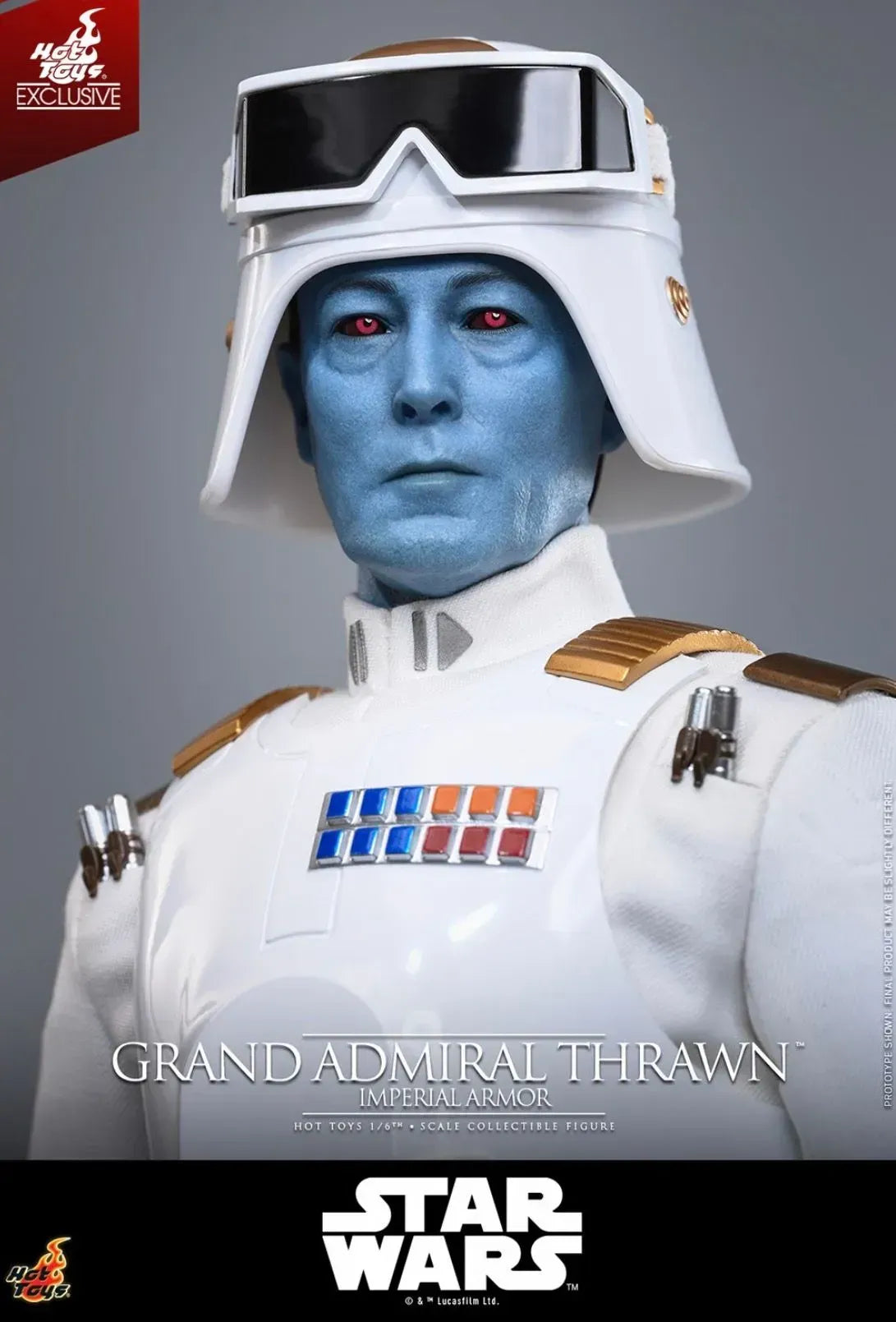 HOT TOYS EXCLUSIVE  STAR WARS GRAND ADMIRAL THRAWN SIXTH SCALE (IMPERIAL ARMOR) FIGURE  LMS016 PRE-ORDER