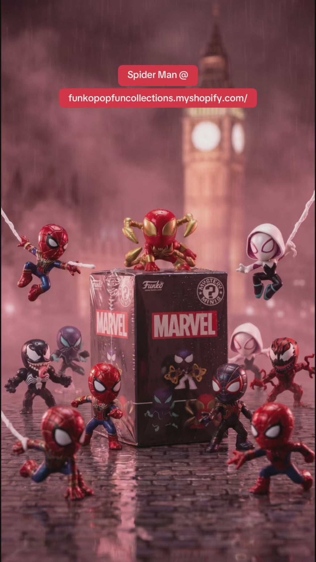 FUNKO MYSTERY MINI: SPIDER - MAN COMICS ASSORTED BLIND BOX.
